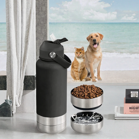 SmartLuxe 3 in 1 Portable pet food and water set